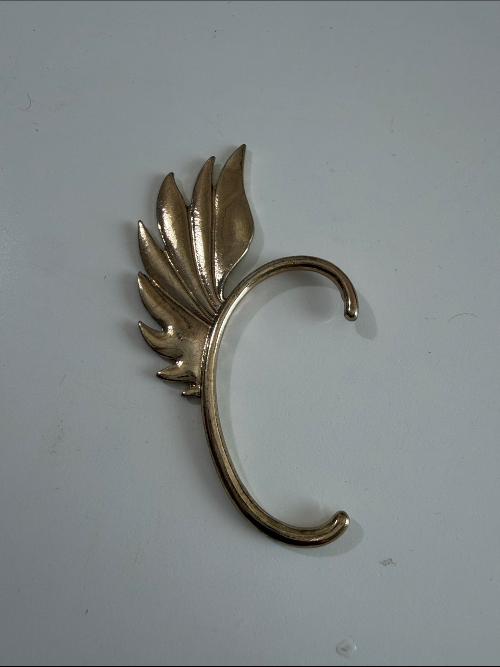 Wing Cuff Bracelet in Shiny Gold Tone